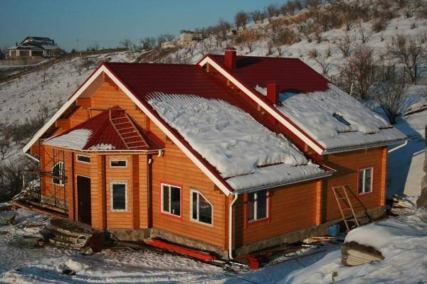 Деревянный дом, Дом из бруса, дом из Финляндии, баня из клееного бруса и оцилиндрованного бревна., фотография 8