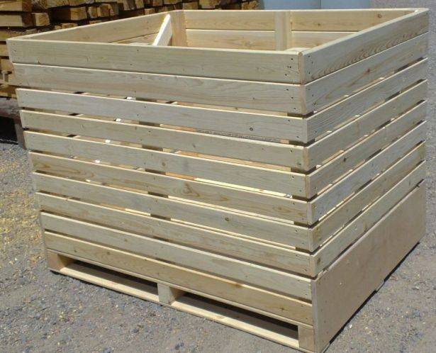 Контейнер для овощей, картофельный контейнер, деревянные контейнеры для овощехранилищ, фотография 2