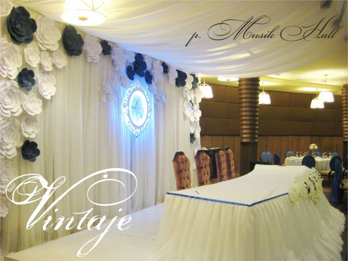 свадебное оформление места молодожёнов, фотография 2