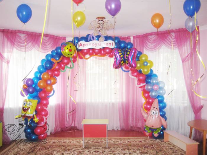 гелиевые шары на детский праздник, фотография 1