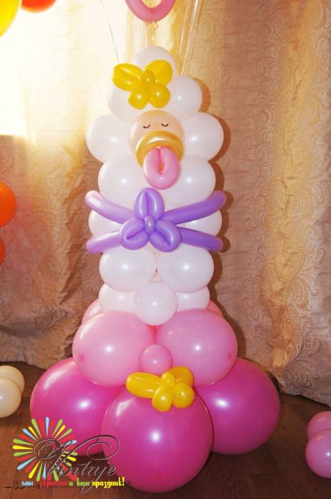 фигурки из шаров на 8 марта, фотография 8