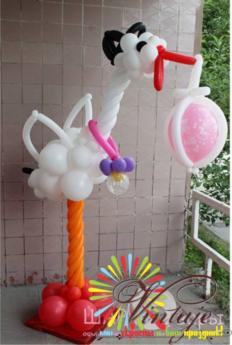 фигурки из шаров на 8 марта, фотография 9