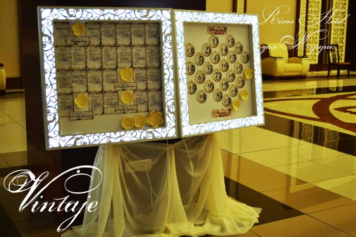 стенд с рассадкой гостей, фотография 1