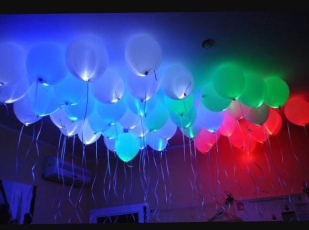 Светящиеся гелиевые шары, фотография 1