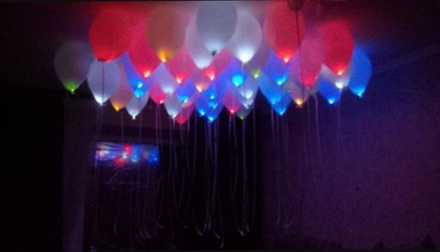 Светящиеся гелиевые шары, фотография 1