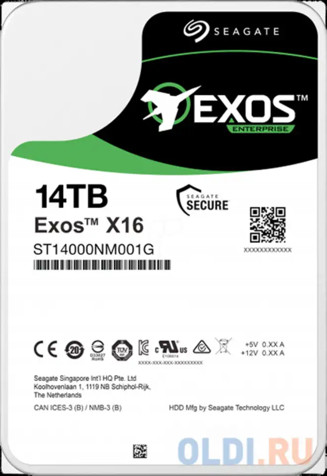 Жесткий диск seagate exos x16 14 tb, фотография 1
