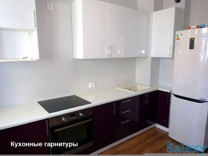 Кухонный гарнитур, Фасады 3х видов - лдсп, акрил корейский, акрил., фотография 1