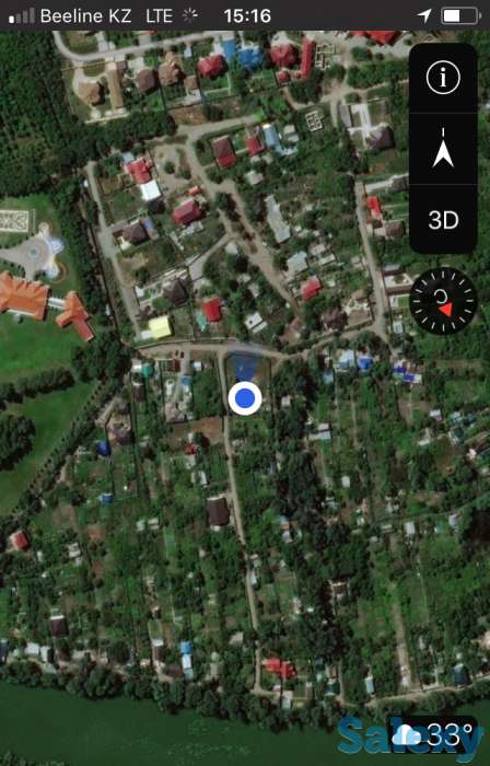 Продам участок с домом Район Самал 3 газ, свет, центральное водоснабжение, колодец, полностью огорожен, асфальт, дом нов, фотография 7