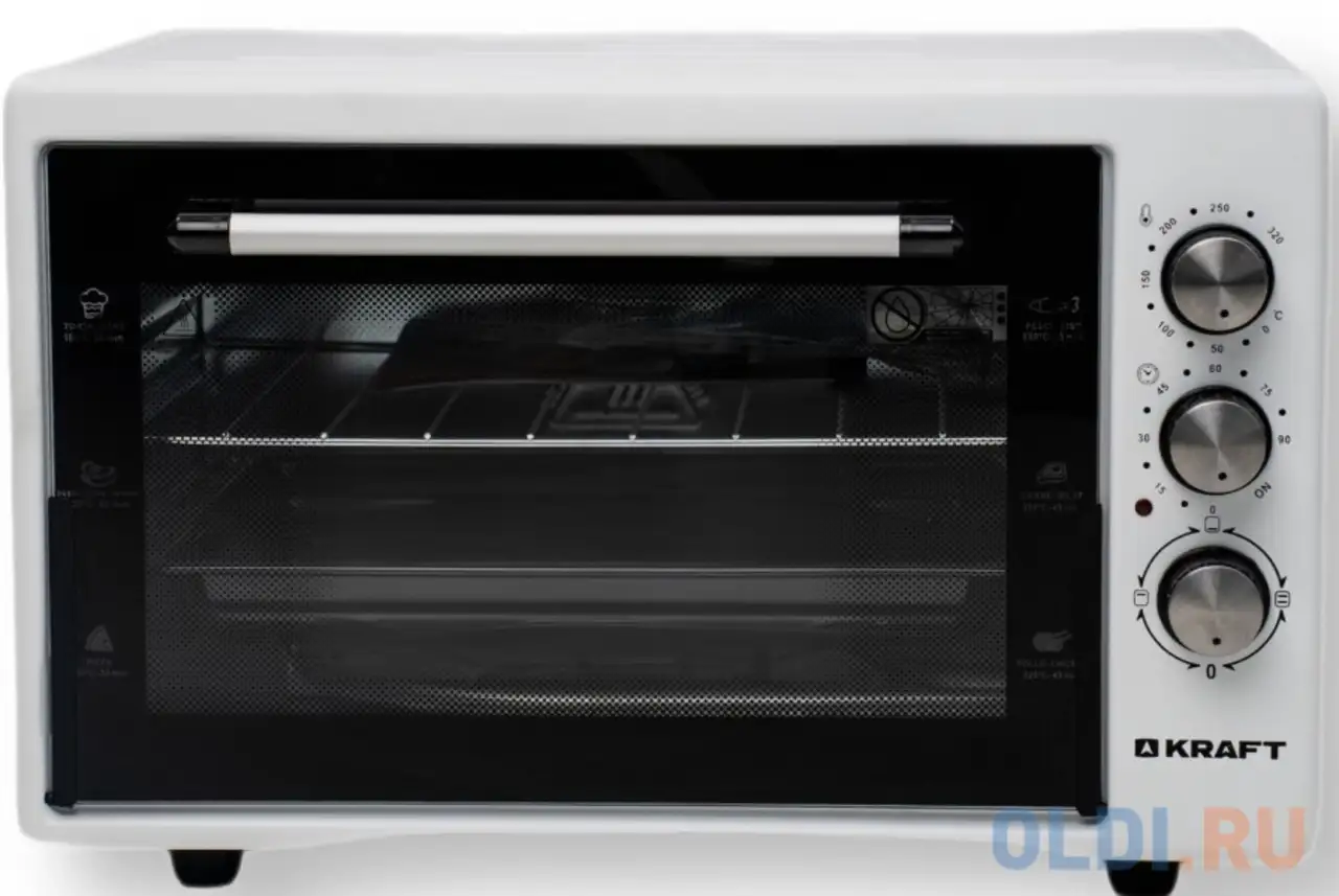 Мини-печь kraft kf-mo 3200 w белый, фотография 1