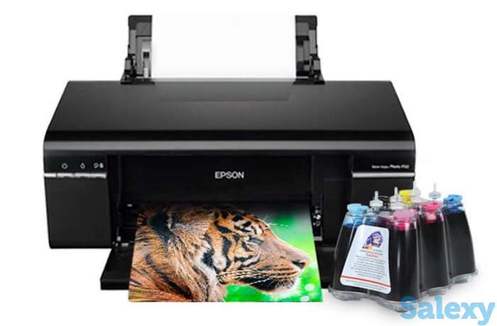 Принтер epson stylus photo p50 с снпч и светостойкими чернилами inksystem, фотография 1