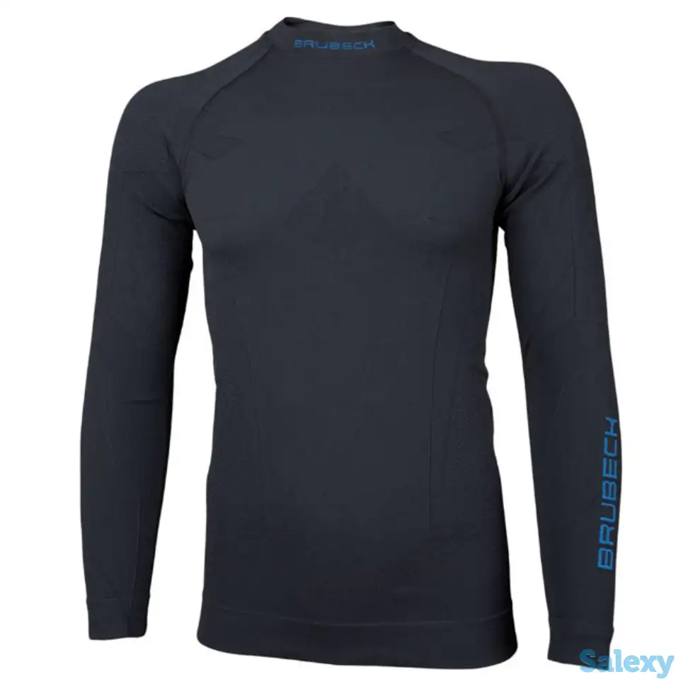 Термокофта brubeck men thermo nilit heat blue, фотография 2