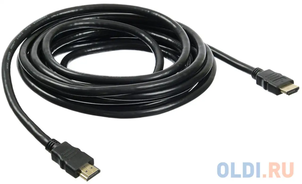 Кабель hdmi 5м бюрократ bhp hdmi 2.0-5 круглый черный, фотография 1