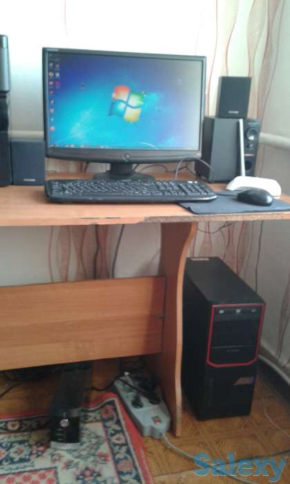 Продам компьютер в хорошем состоянии; принтер-сканер LaserJet M1132 MFP; принтер струйный цветной EPSOH Stylus SX130., фотография 1