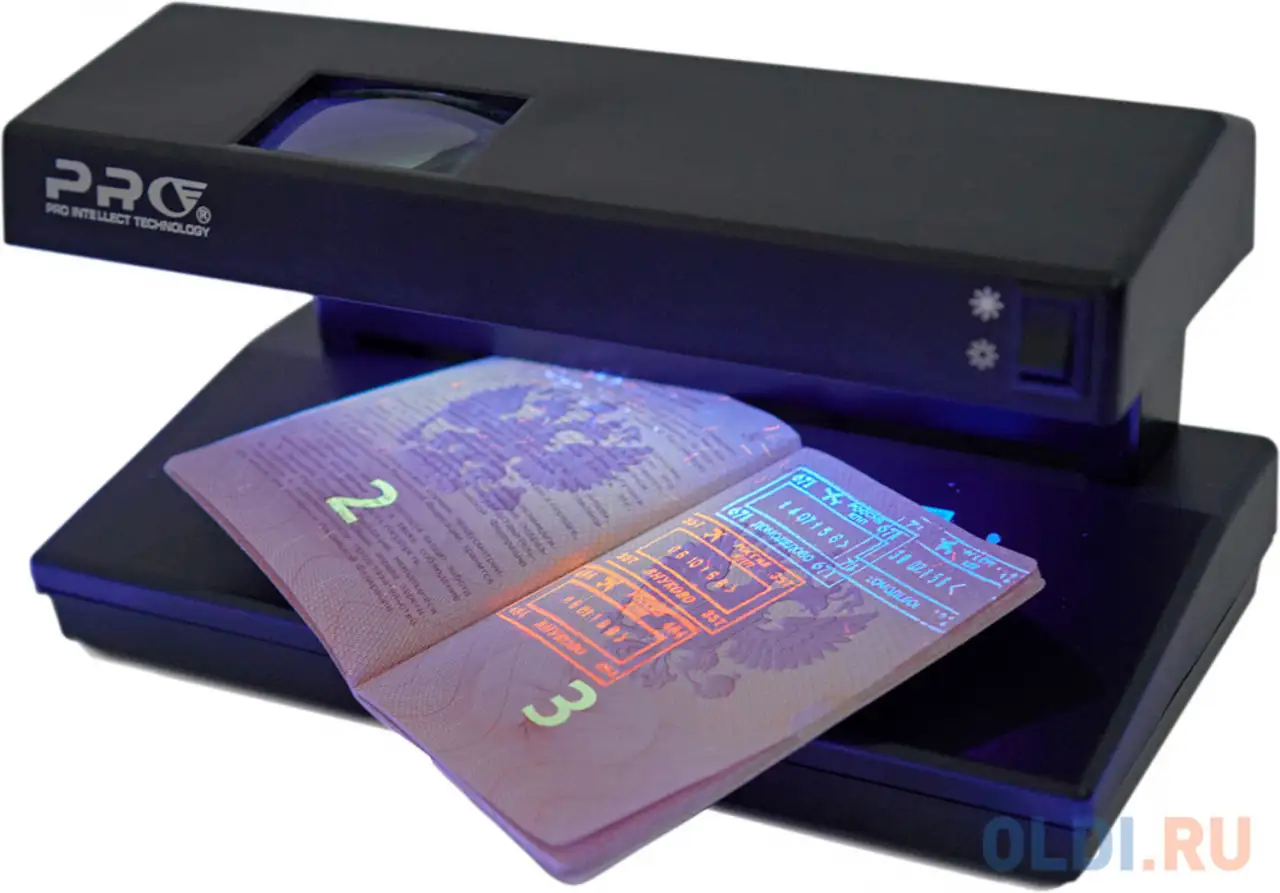 Детектор банкнот pro 12 lpm led т-06797 просмотровый мультивалюта, фотография 1