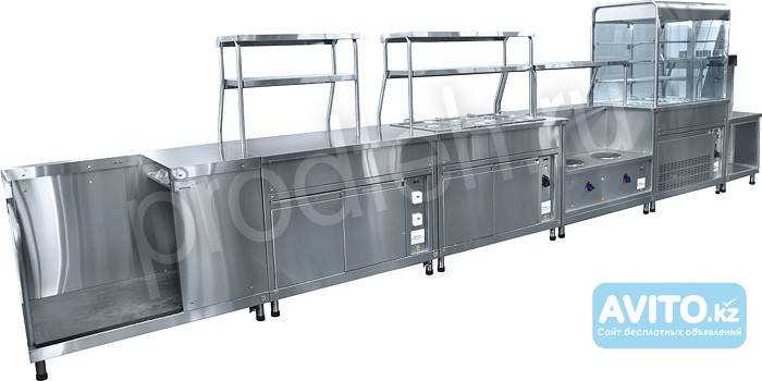 Оборудование для столовой линия раздачи, фотография 1