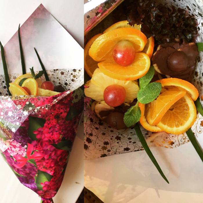 Букеты из фруктов , фотография 1