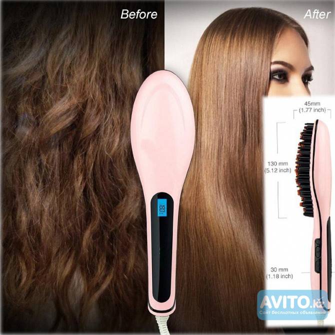 Fast Hair Straightener HQT-906 расческа-выпрямитель, фотография 1