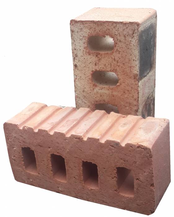 Кирпич керамический, полуторный, рядовой, пустотелый, утолщенный, фотография 1