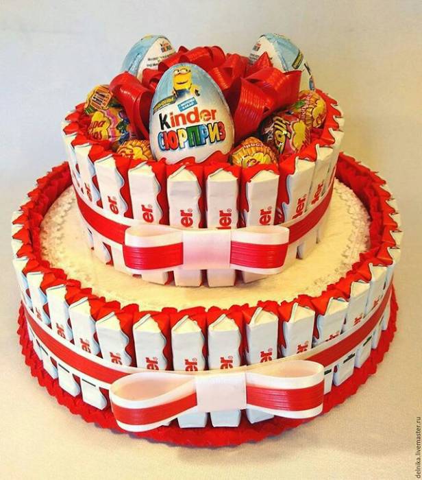 киндер,торты,памперсов,конфеты,розы, куклы,корзины,коробки, фотография 5