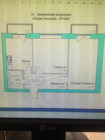 Срочно Продам 2-х комнатную кв в р-он Гольф Клуба, ул Жылыбулак, фотография 1