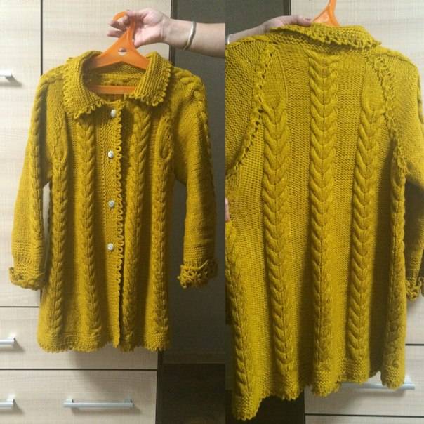 вязаный кардиган, фотография 1