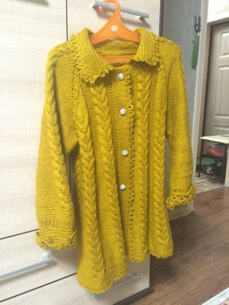 вязаный кардиган, фотография 2
