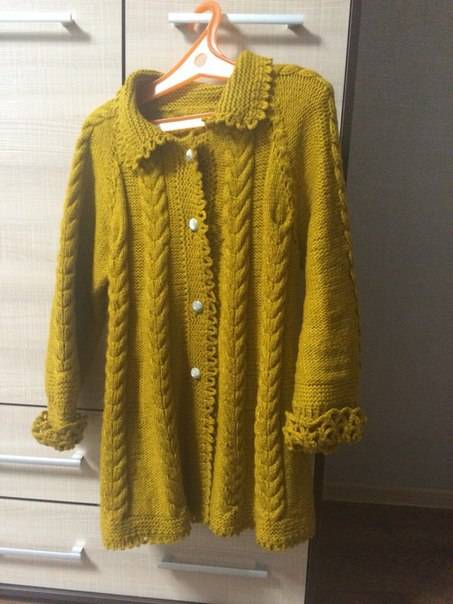 вязаный кардиган, фотография 4