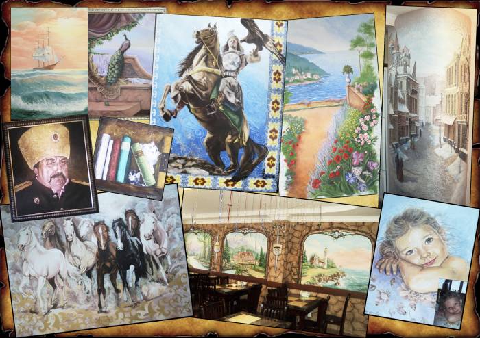 Роспись на стенах и потолках, барельеф, картины, портрет..., фотография 3