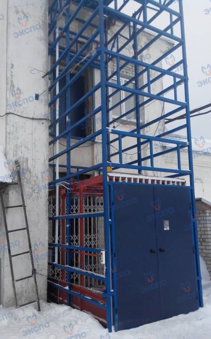 Безопасный шахтный грузовой подъемник, фотография 1