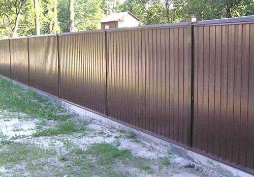 Забор из профлиста, фотография 1