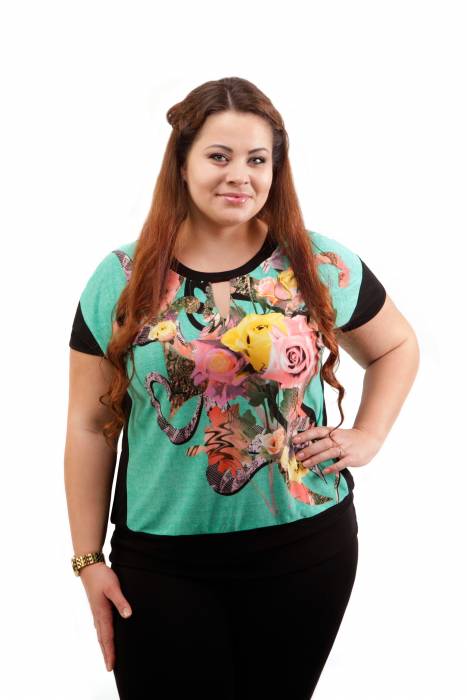 Женские платья и блузки большого размера, фотография 5