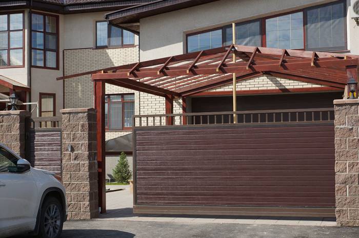 Автоматические откатные ворота, фотография 1