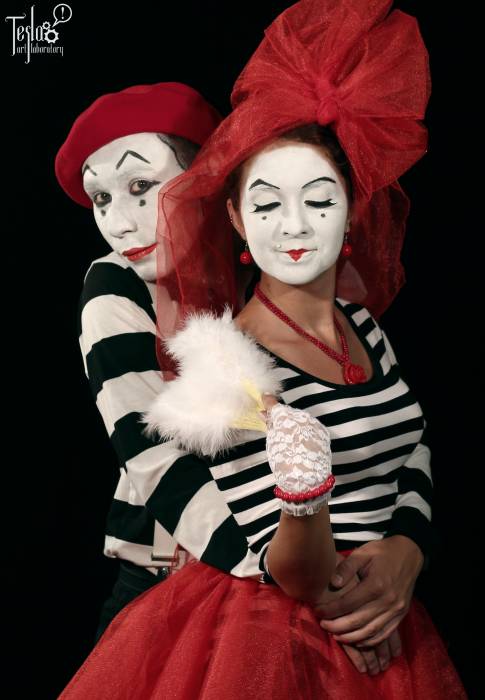 Мимы на встрече гостей от TESLA Art Lab , фотография 3