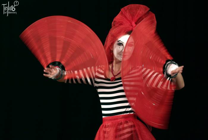 Мимы на встрече гостей от TESLA Art Lab , фотография 4