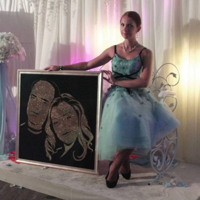 Блесточный портрет на заказ от TESLA Art Lab  , фотография 2