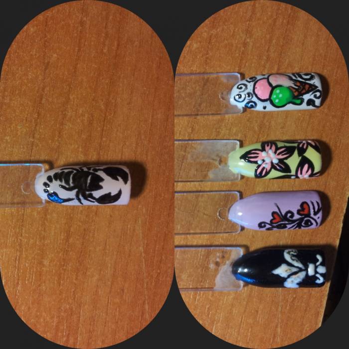 маникюр, гелевое покрытие, дизайн, фотография 3