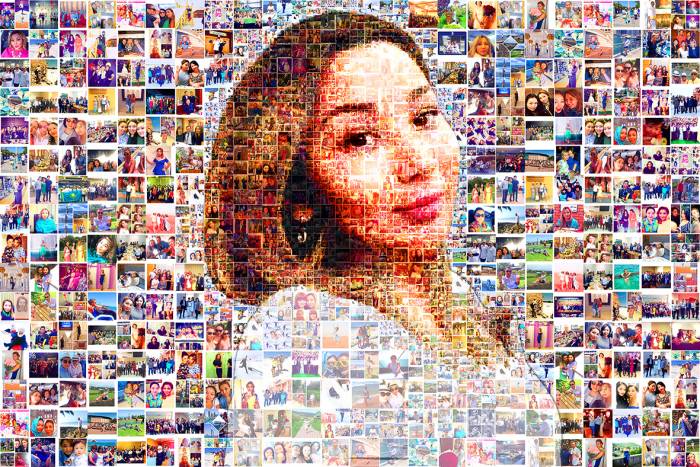 Фотомозаика на холсте Астана, Фотомозайка Астана, Печать на холсте в Астане., фотография 1