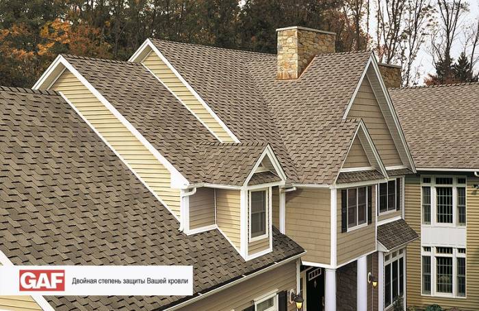Битумная черепица GAF от компании 