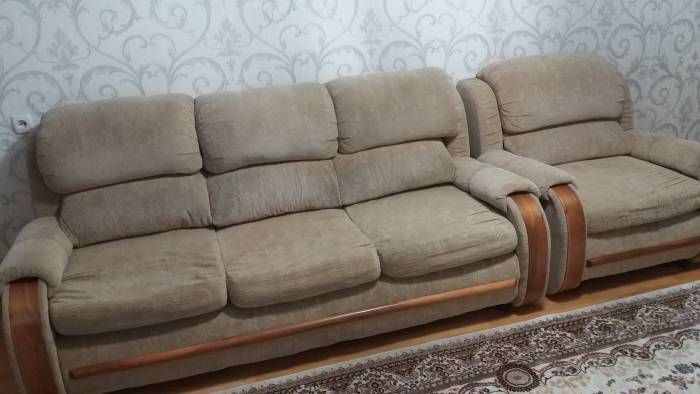 Продам диван и кресло раскладные в отличном состоянии., фотография 3