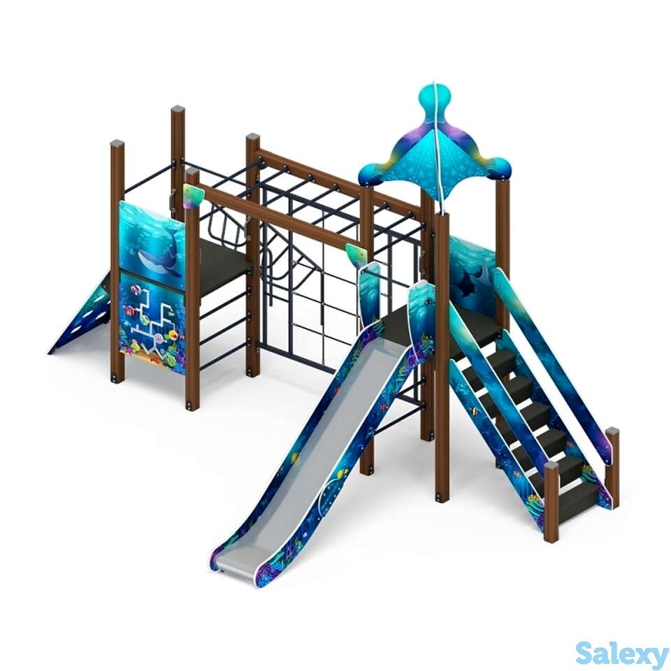 Детский игровой комплекс «морской» дик 2.17.09-01 h=1500, фотография 1