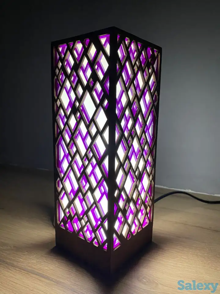 Фиолетовый Интерьерный светильник - ночник, фотография 8