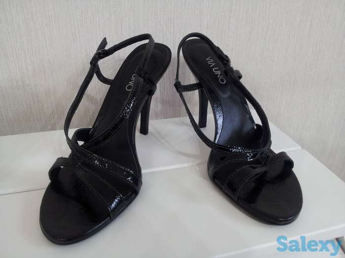 Босоножки черные Via Uno (Бразилия), недорого, фотография 1