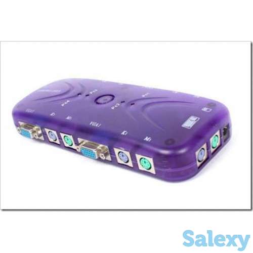 KVM Switch 4 port manual, KYS-104 SHWD PS/2. 1 шт. Б/У, фотография 1