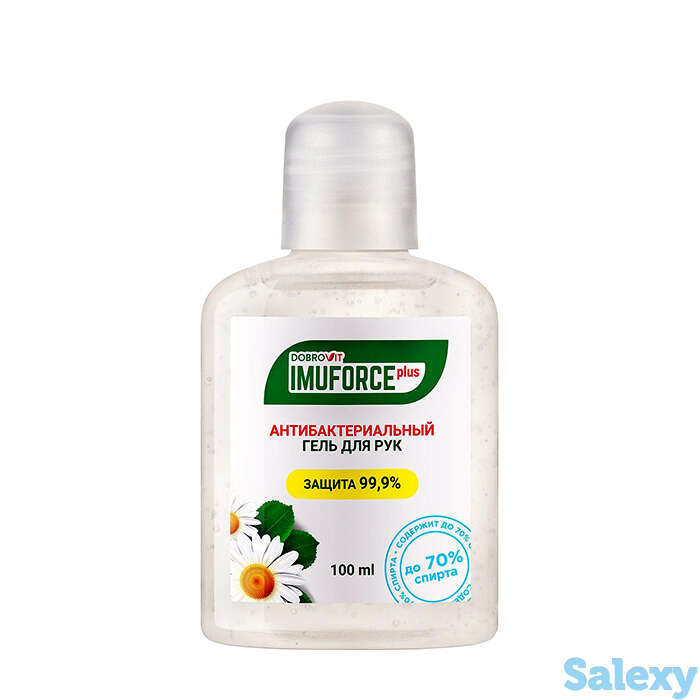 Антибактериальный гель для рук dobrovit imuforce plus, фотография 1