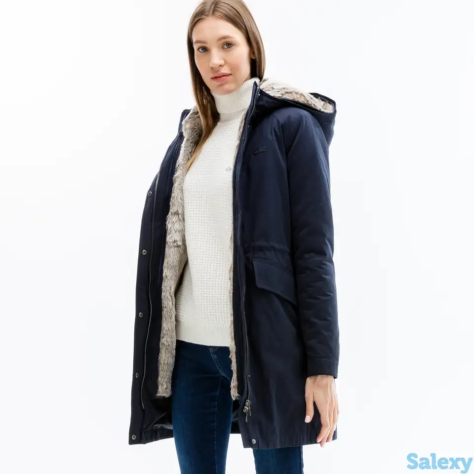 Женская утеплённая куртка-парка lacoste, фотография 1