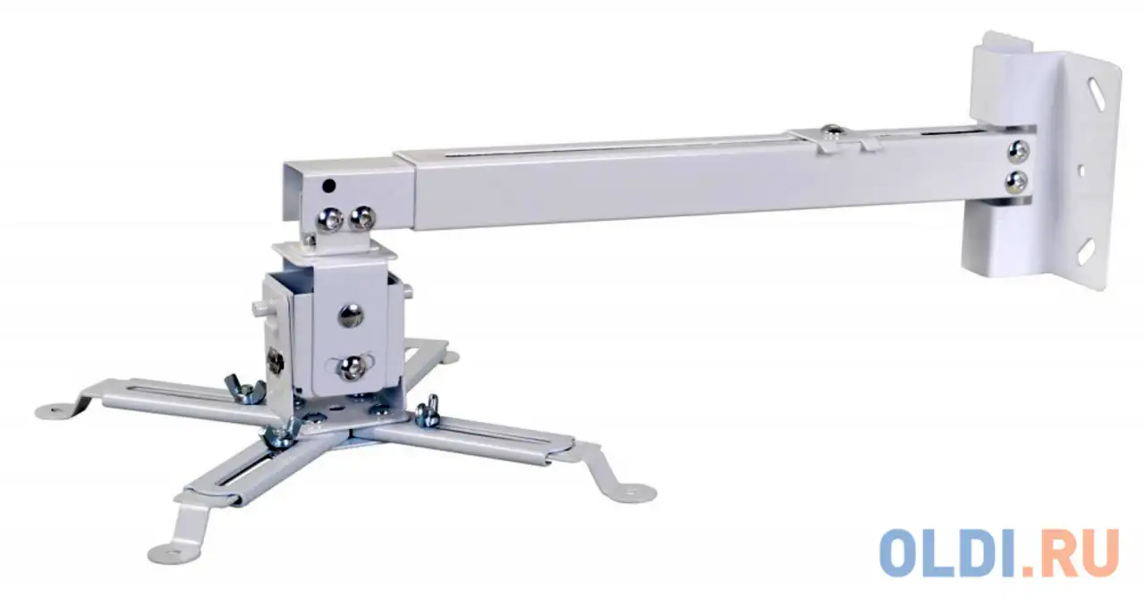 Кронштейн для проектора cactus cs-vm-pre01-wt белый макс.23кг настенный и потолочный поворот, фотография 1