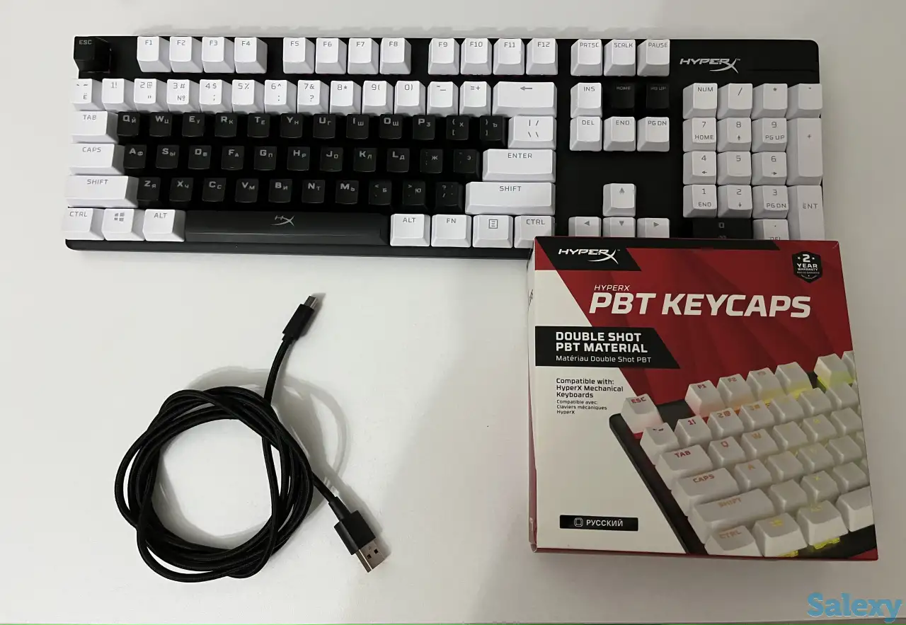 Клавиатура Hyperx Alloy Origins + White Keycaps, фотография 8