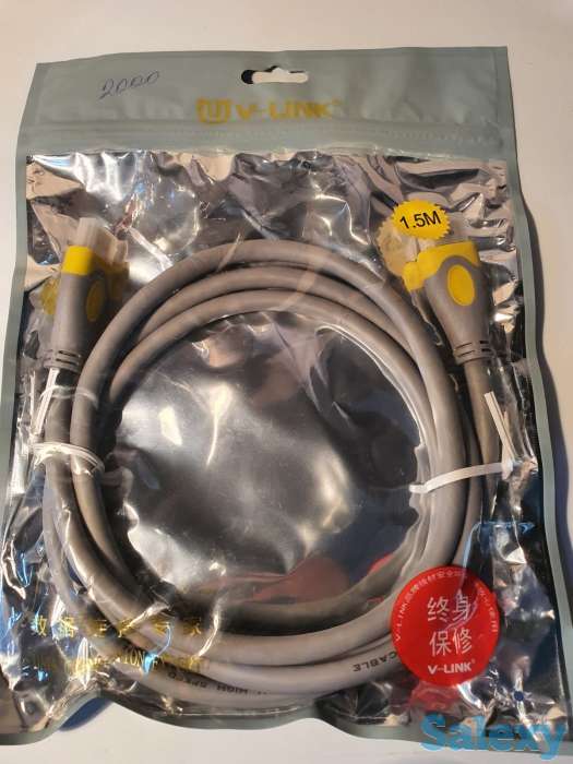 Кабель шнур High speed HDMI-HDMI Premium series толстый провод 1,5м, фотография 4