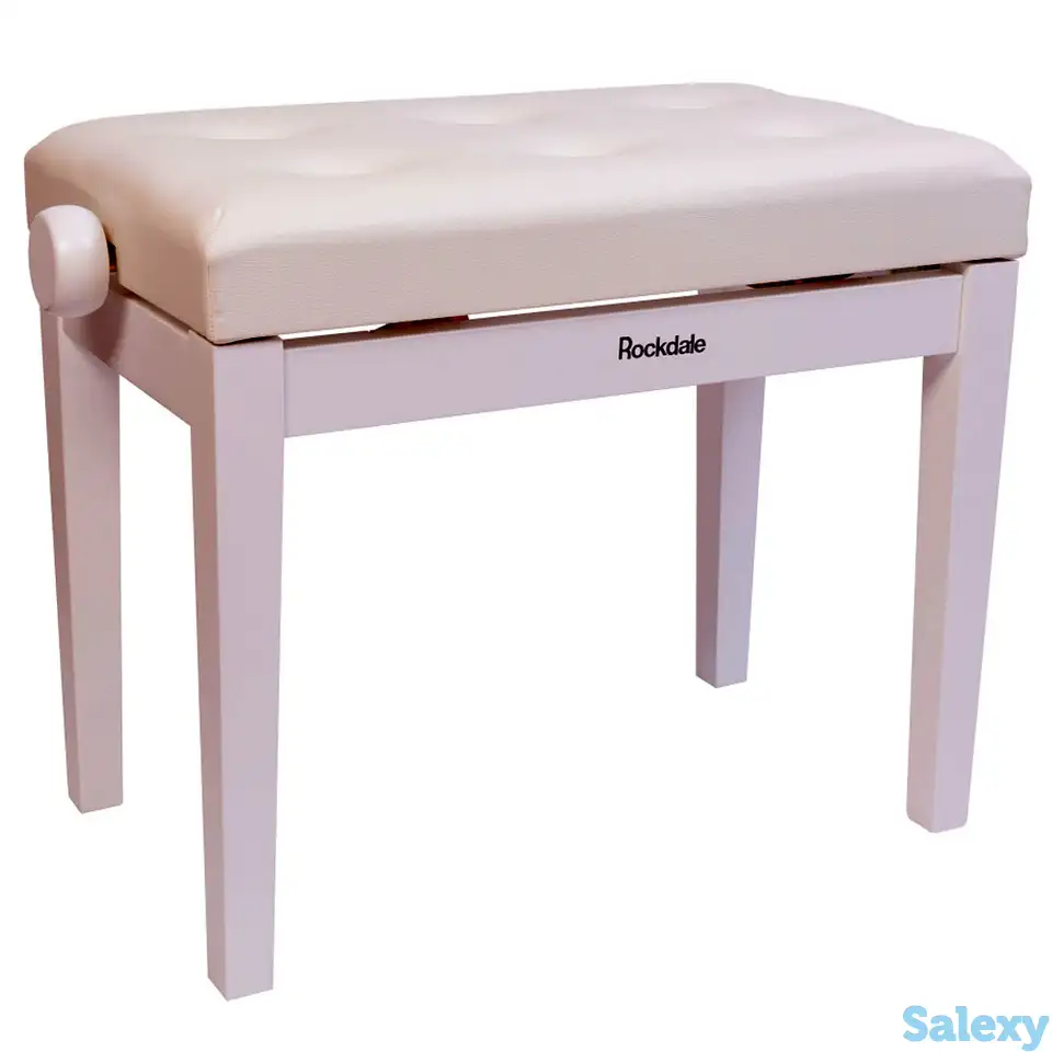 Банкетка для пианино rockdale rhapsody 130 white, фотография 1