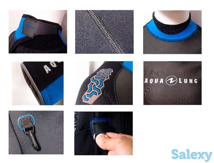 Мокрый монокостюм-шорти aqualung mahe 2016, 3 мм, муж,, фотография 4